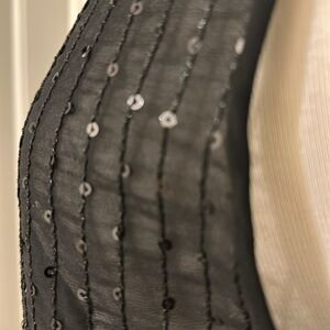 Sleeveless Black Sequin Too